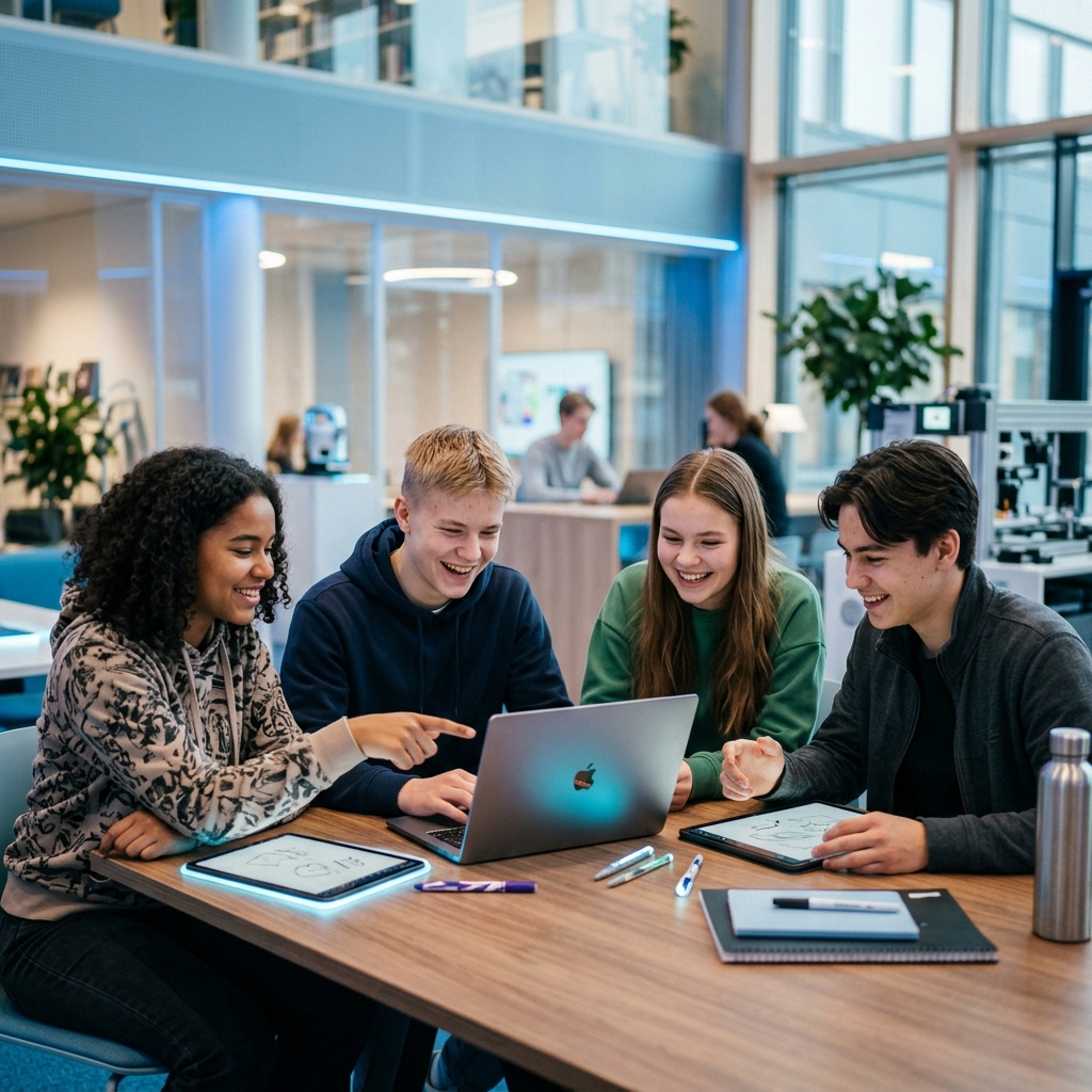 Nuoret kehittämässä Ymmärryksen tie -peliä